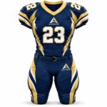 Custom sublimated American football uniform Navy / Gold – Azisons AS-123