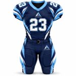 Custom sublimated American football uniform Navy / Sky Blue – Azisons AS-128