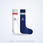 Custom crew socks manufactured by AZISONS, Sialkot