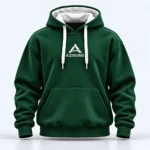 AZISONS custom pullover hoodie green / white