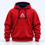 AZISONS custom pullover hoodie red / navy