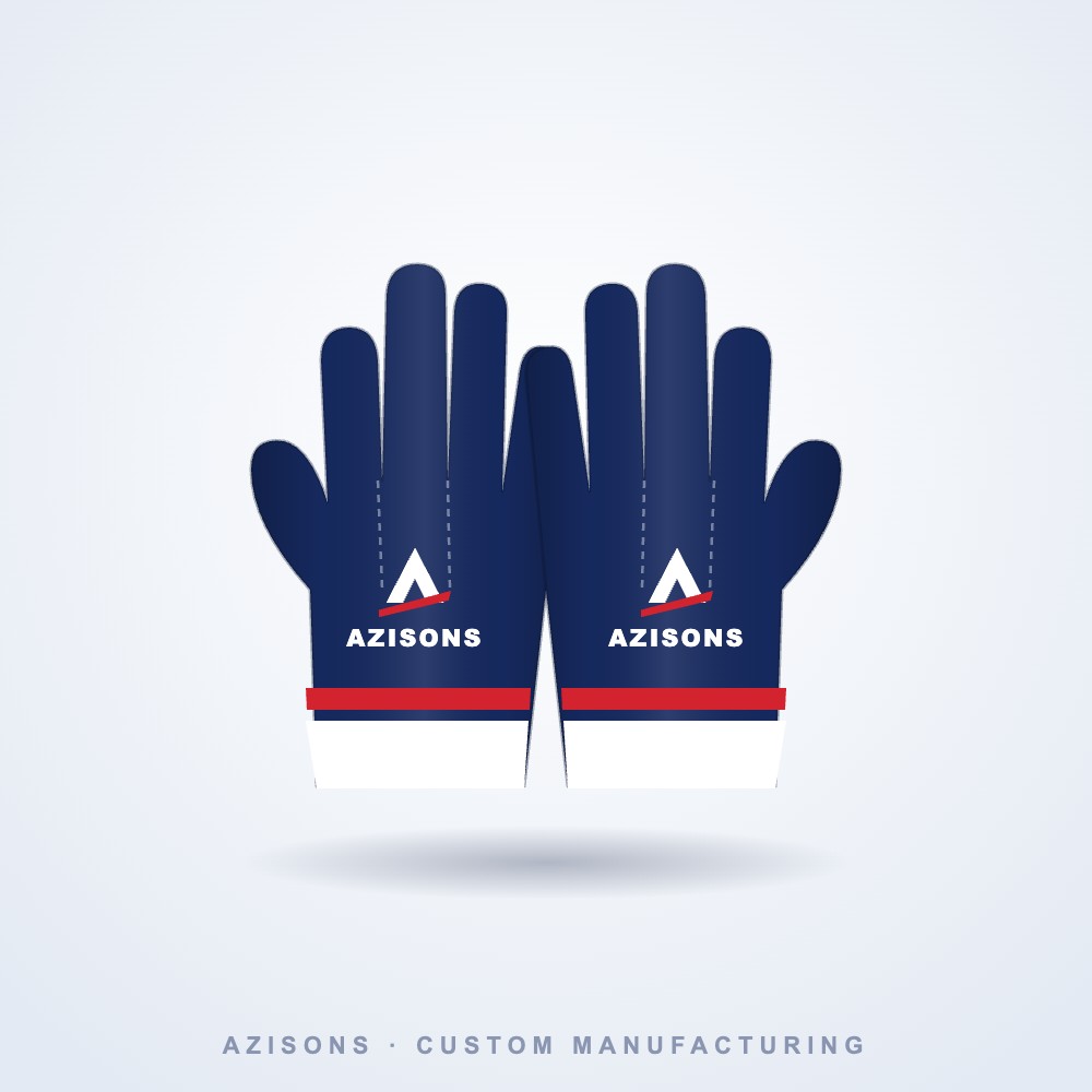Custom sports gloves manufactured by AZISONS, Sialkot