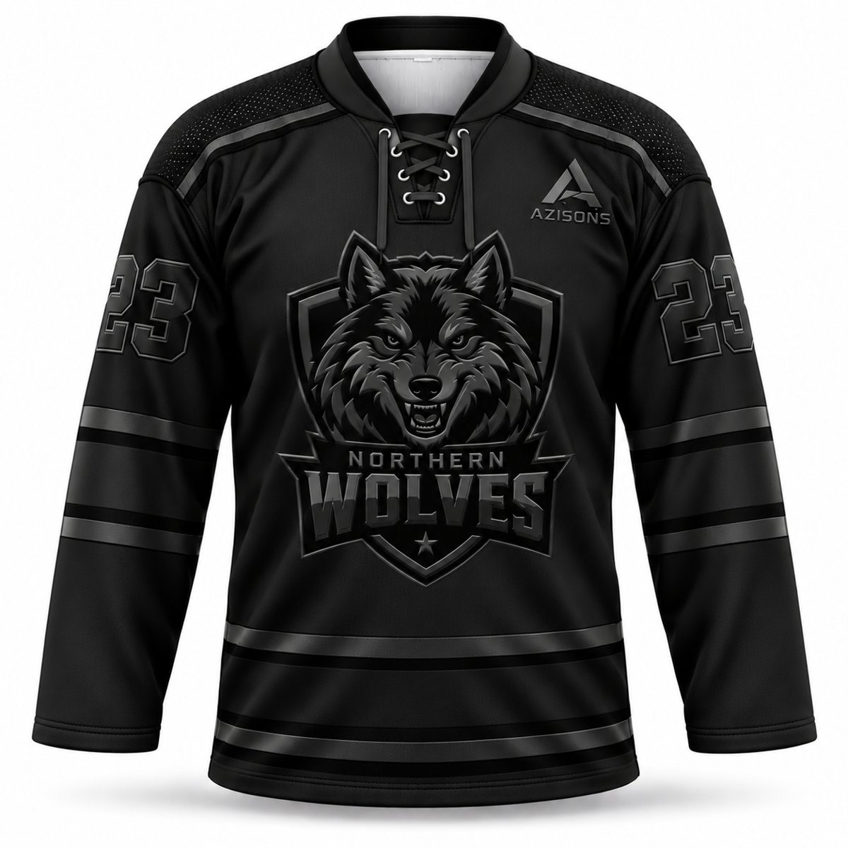 Custom ice hockey jersey Blackout – Azisons AS-621
